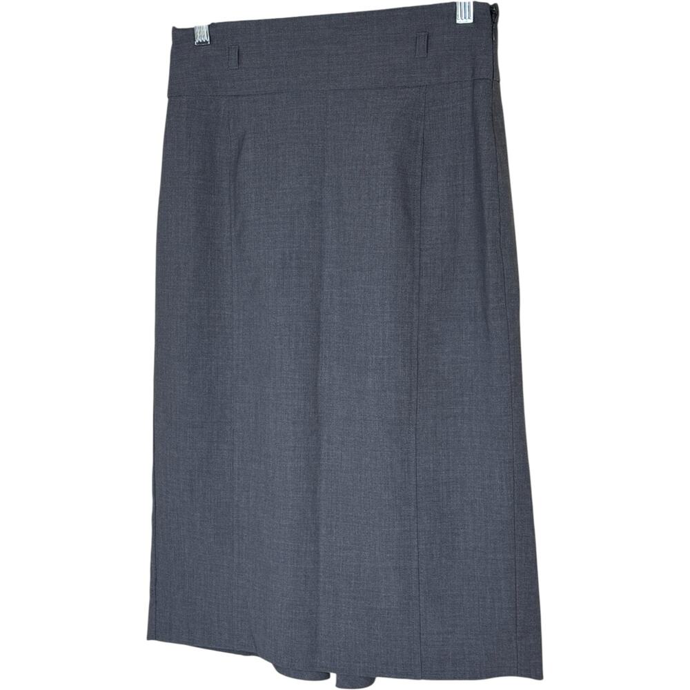 Worthington Womens Skirt Size 4 Blue Gray Trumpet Hem Career Stretch Lined - Picture 11 of 13